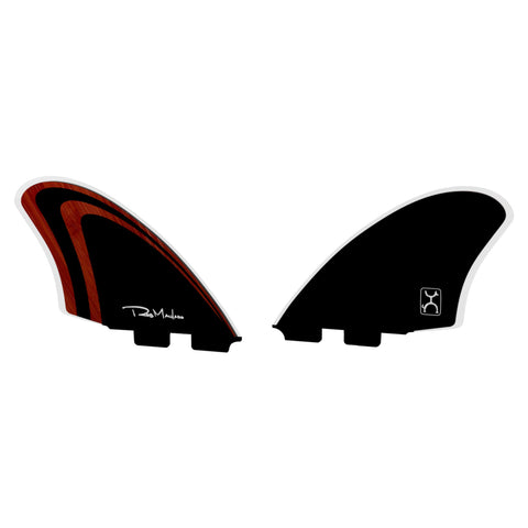 Endorfins TWIN - Machado Twin Keel double tab - Red / Black (SCREWS INTO FCSII FIN BOX) - Surf Ontario