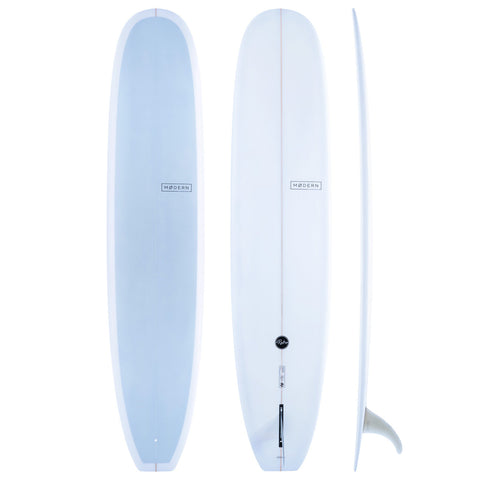 Modern Longboard - Retro 9’1 Sky Blue PU