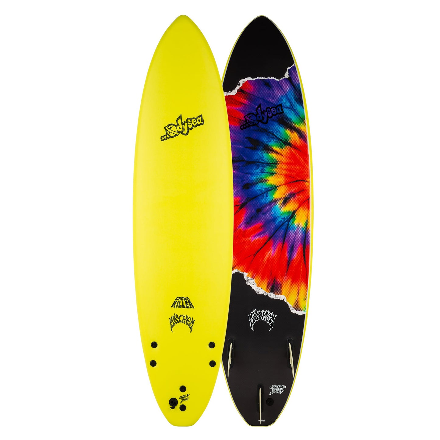 Odysea X Lost Crowd Killer 7'2 Electric Lemon 23 **1-2 WEEKS 🚚** - Surf Ontario