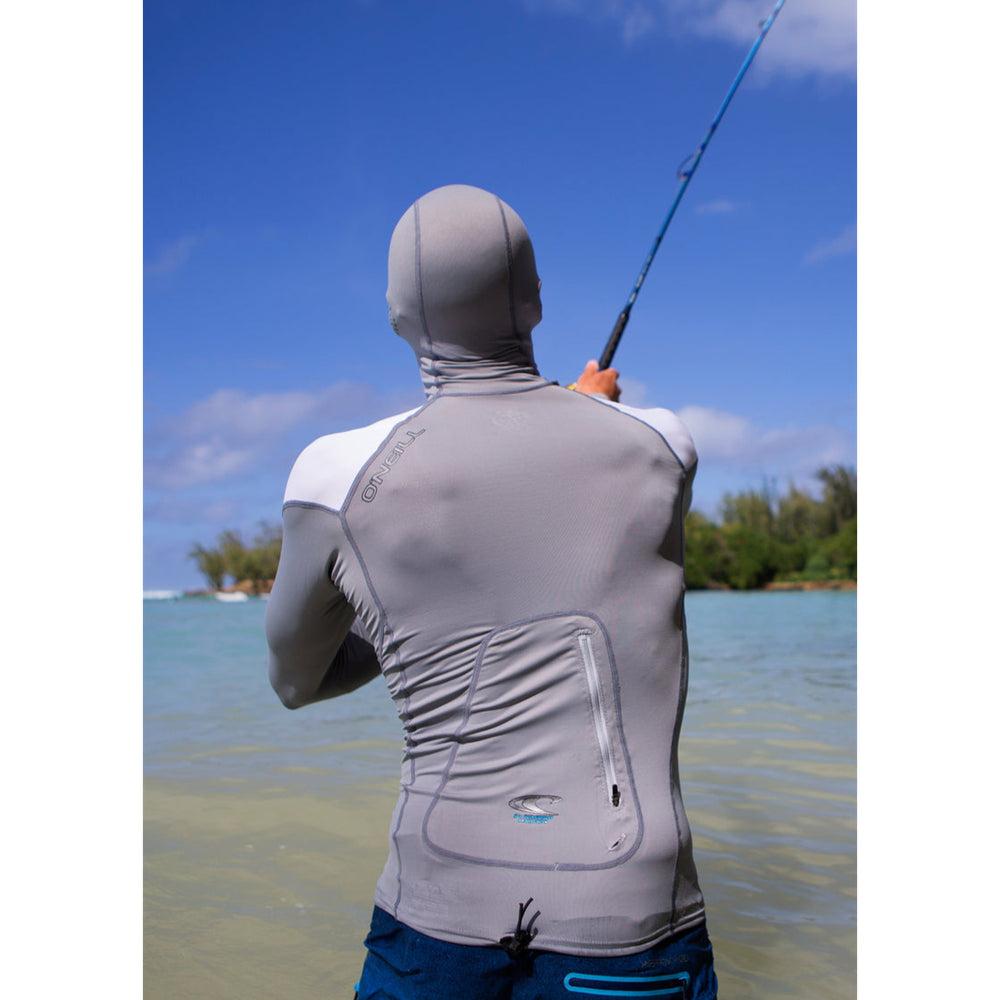 O'Neill Premium Skins O'Zone L/S Rash Guard W/ Hood - Cool
