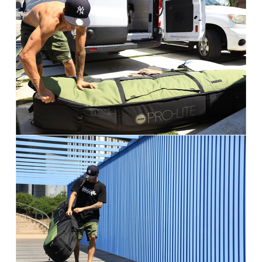 Pro-Lite (ボード2～3枚用) ボードバッグ 6'10 Pro-Lite Board Bag - Finless Coffin 6'6 to 7'6 (3-4 Boards) army