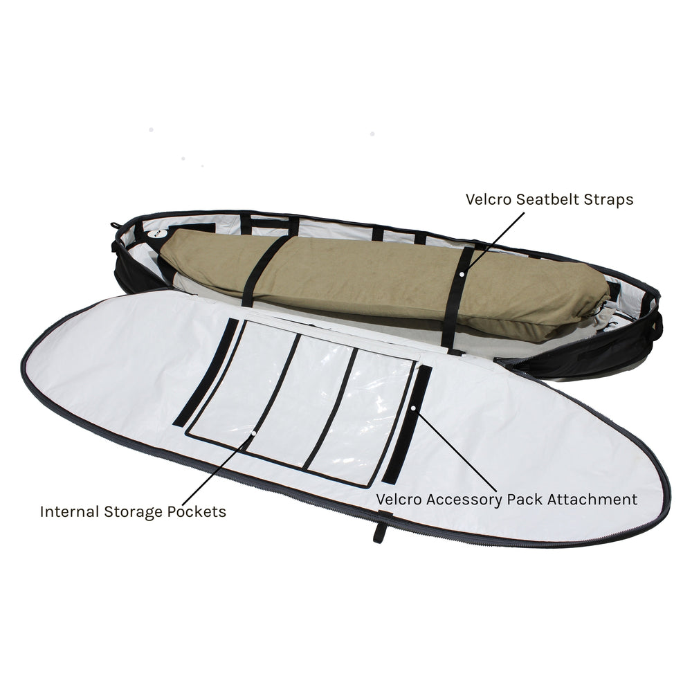 
                  
                    Pro-Lite Board Bag - Finless Coffin Double 6'6 to 7'6 (2-3 boards)
                  
                