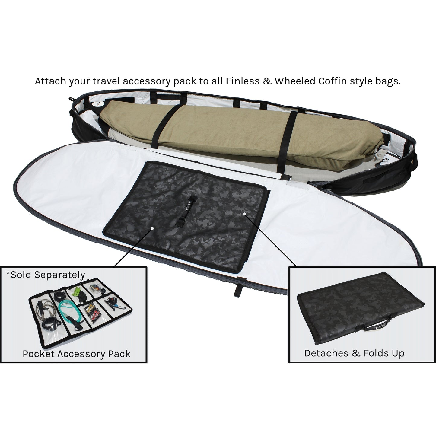 
                  
                    Pro-Lite Board Bag - Wheeled Coffin-Longboard 9'0 & 9'6 (2-4 Boards) Black **1-2 WEEKS 🚚**
                  
                