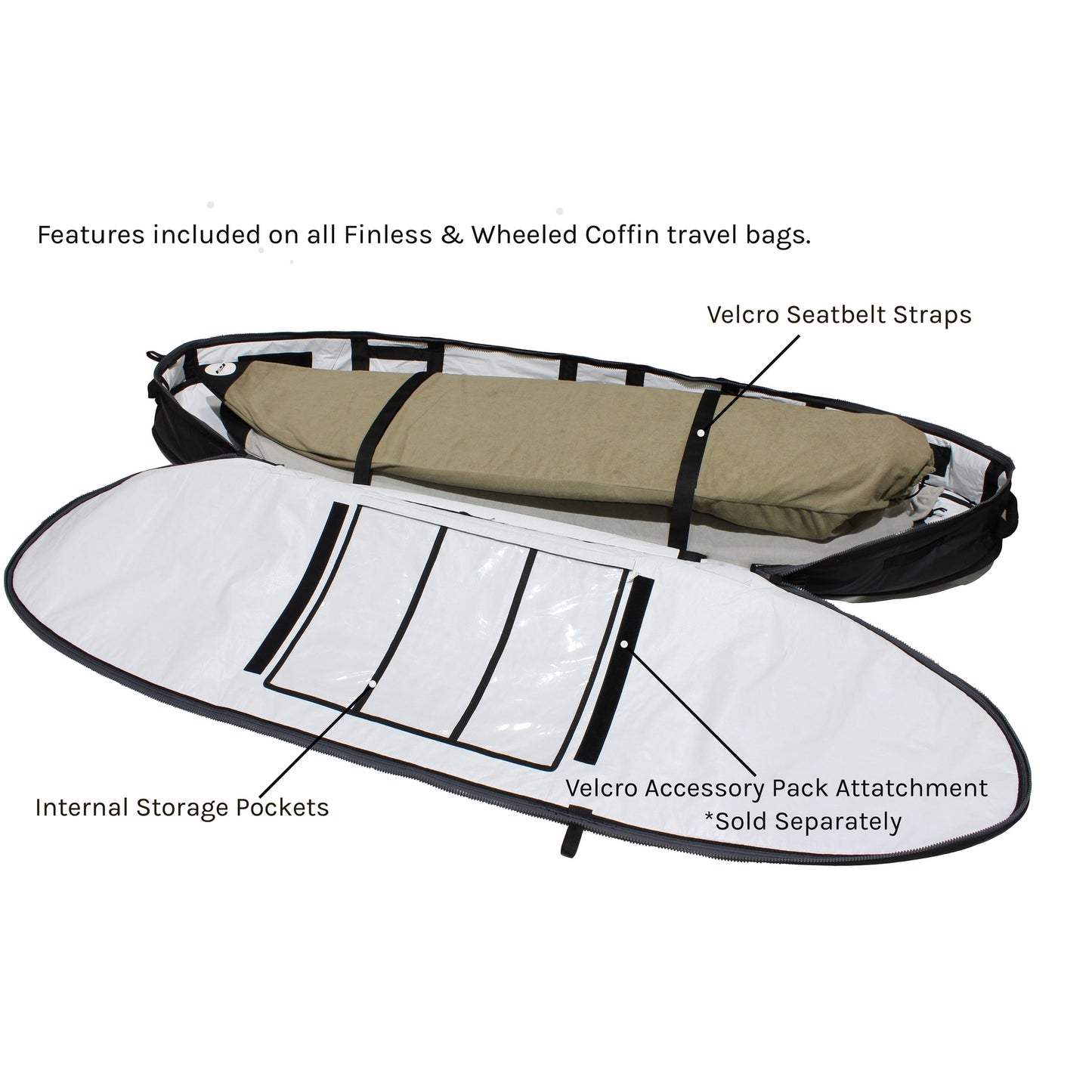 
                  
                    Pro-Lite Board Bag - Wheeled Coffin-Longboard 9'0 & 9'6 (2-4 Boards) Black **1-2 WEEKS 🚚**
                  
                