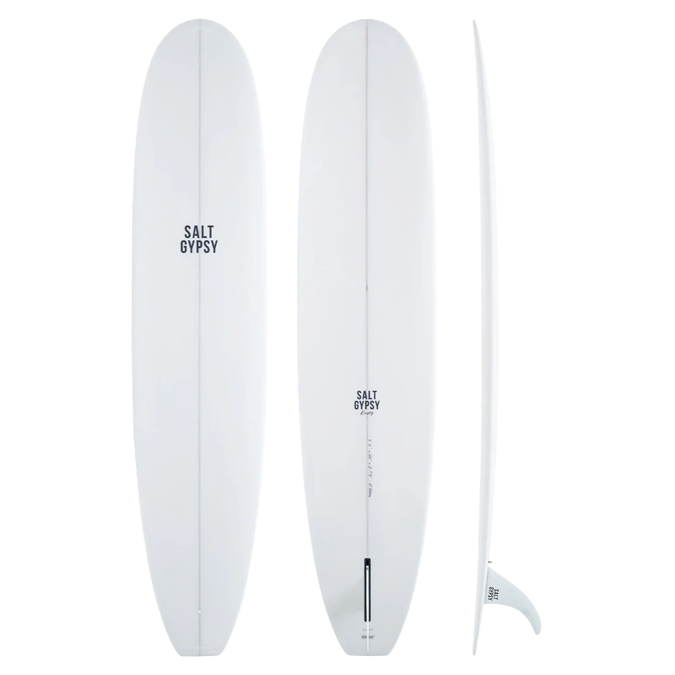 Salt Gypsy Dusty Retro 9'0 Longboard PU Hard White **1-2 WEEKS 🚚**