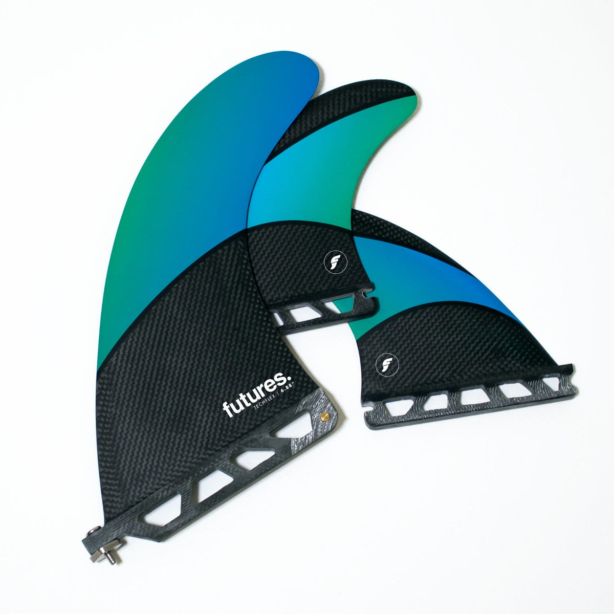 Futures - 2 + 1 Longboard Techflex Set - Blue/Green - Surf Ontario