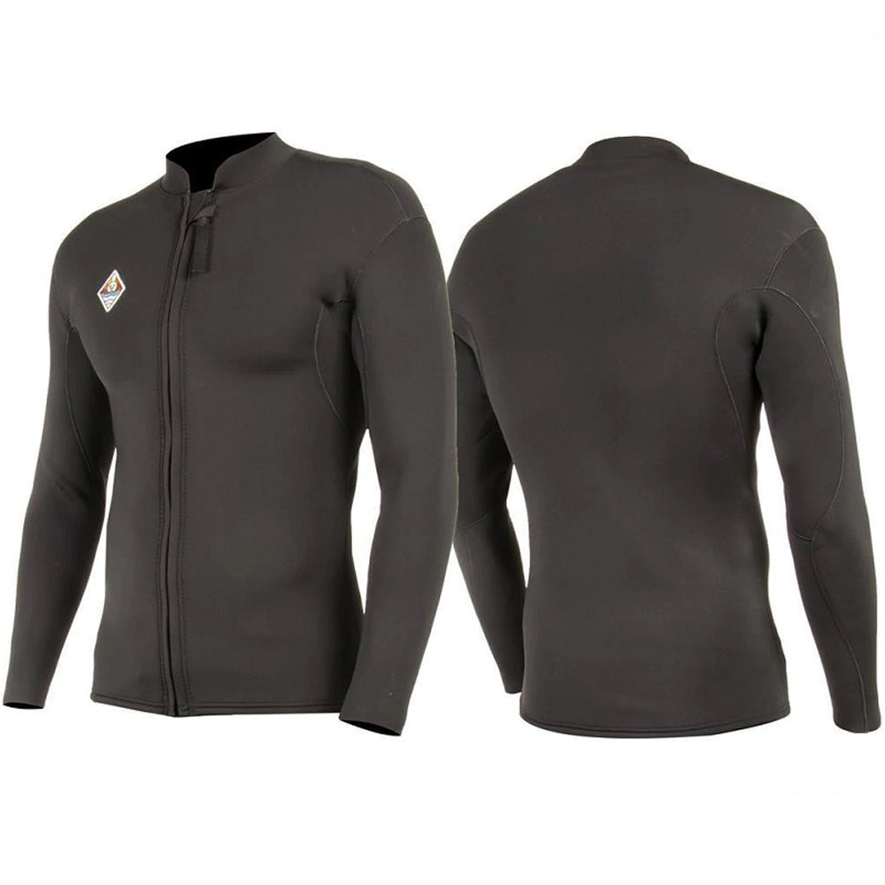タッパー　VISSLA 2mm サイズM 2mm Mens Vissla Solid Sets 2mm Front Zip Jacket Black – Surf Ontario