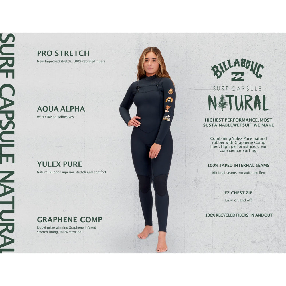 
                  
                    4/3 Women's Billabong Salty Dayz Natural GBS Chest Zip Wetsuit **1-2 WEEKS 🚚**
                  
                