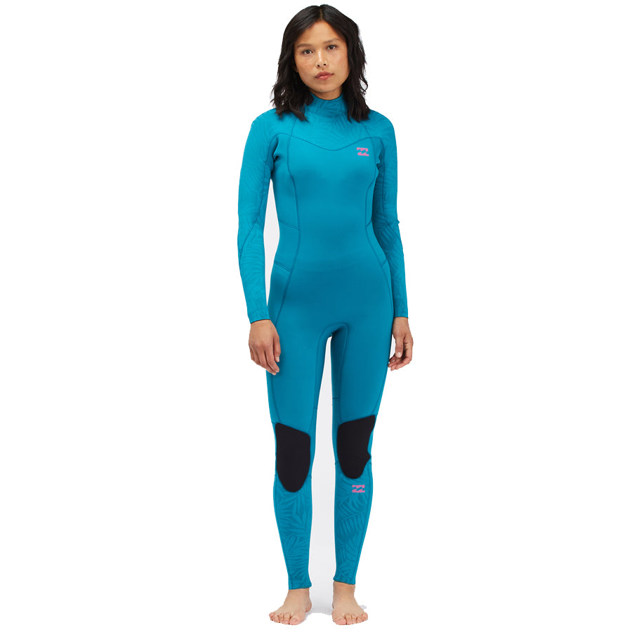 3/2 Women's Billabong Synergy Back Zip Fullsuit Teal **1-2 WEEKS 🚚**