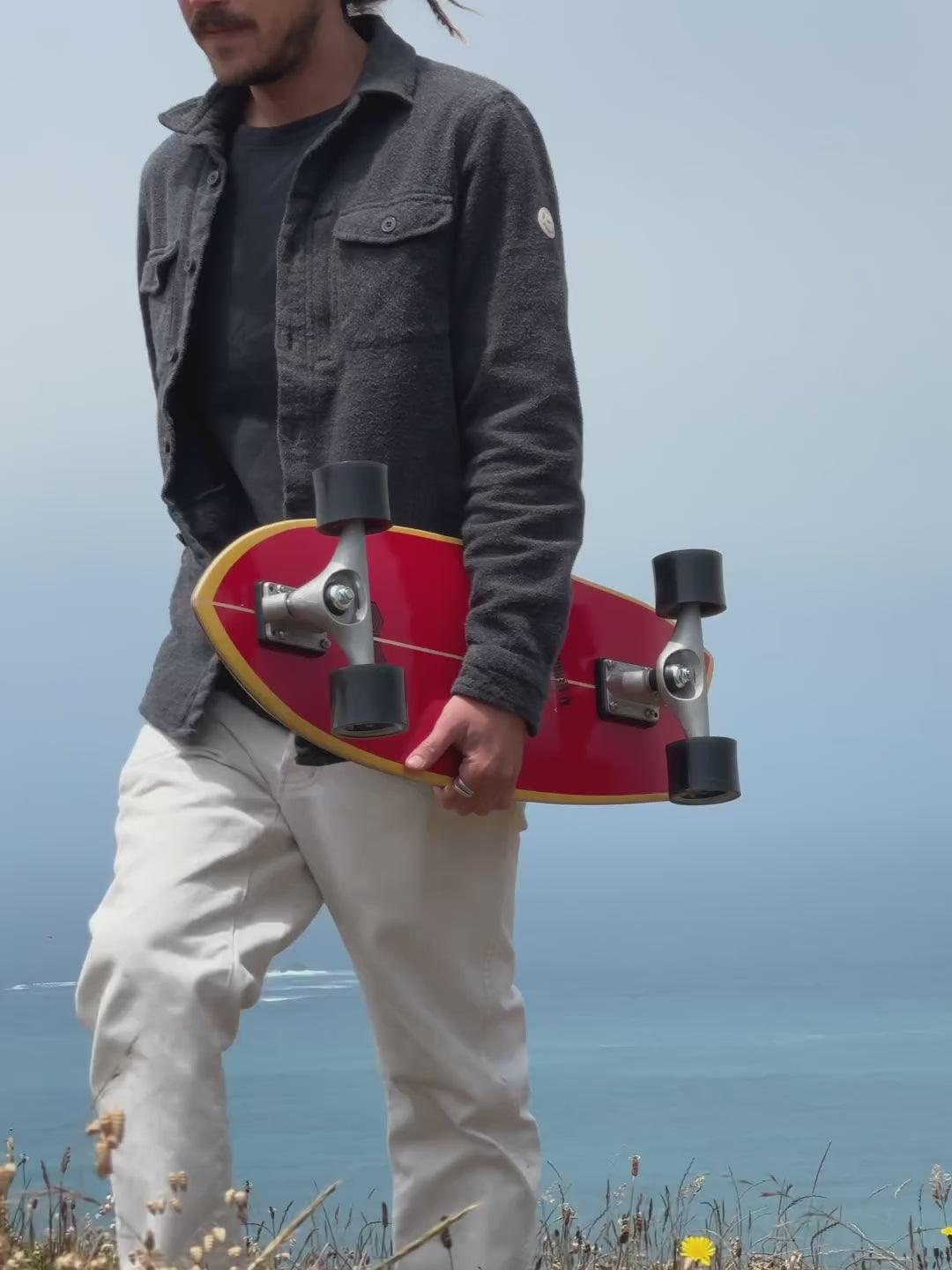 
                  
                    Load and play video in Gallery viewer, Carver - Carver x Channel Islands 29.25” Fish CX Raw Surfskate Complete (V5) **1-2 WEEKS 🚚**
                  
                