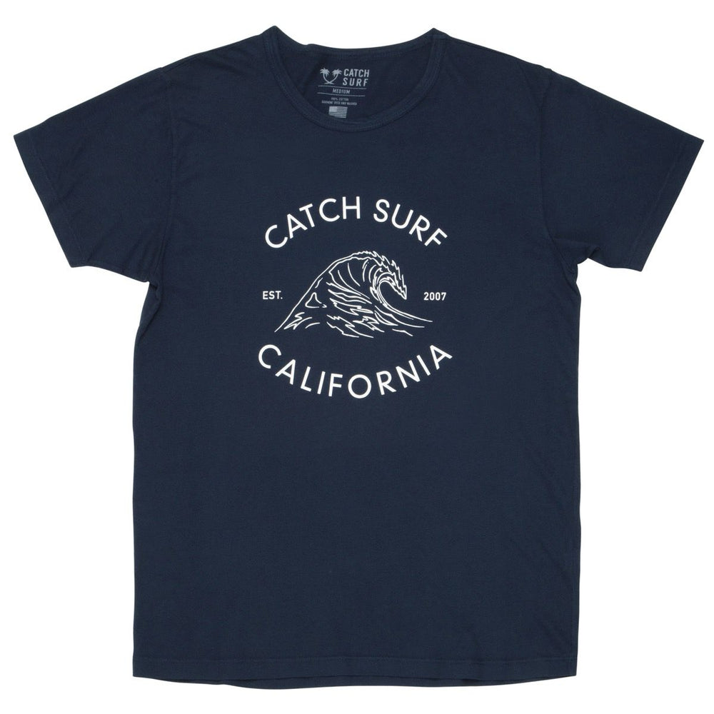 T Shirt Catch Surf Cali Wave S S TEE Navy Surf Ontario