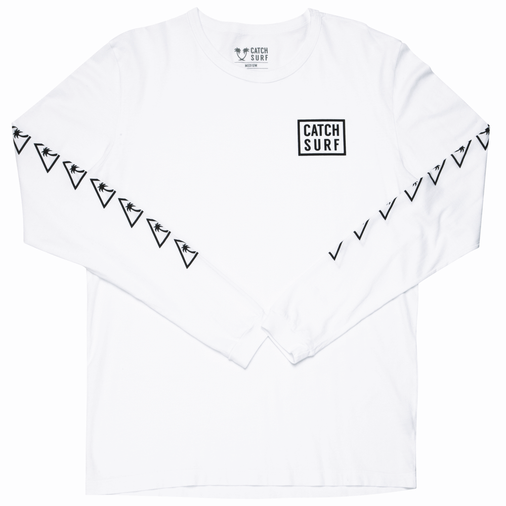 
                  
                    Long Sleeve T-Shirt - Catch Surf - Stacked LS Tee - White
                  
                