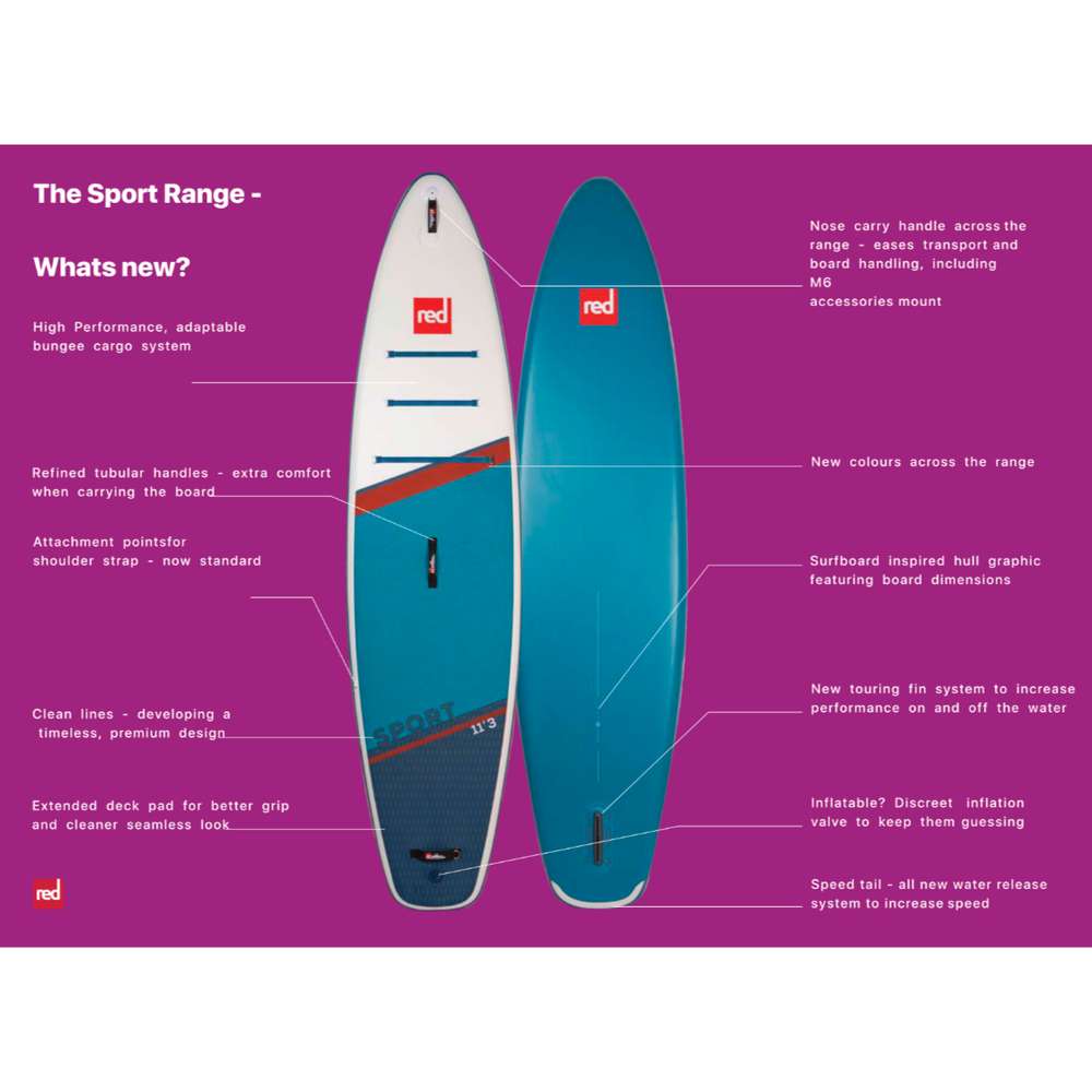 
                  
                    Red Paddle Co. 11'3 Sport 2022 ** 1-2 WEEKS  🚚**
                  
                