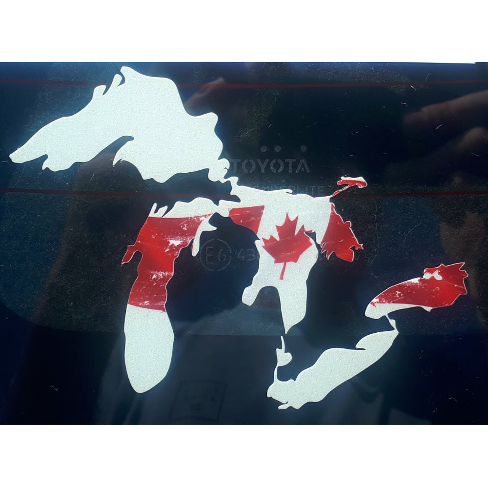 Stickers - Great Lakes Stoke - Canada - White
