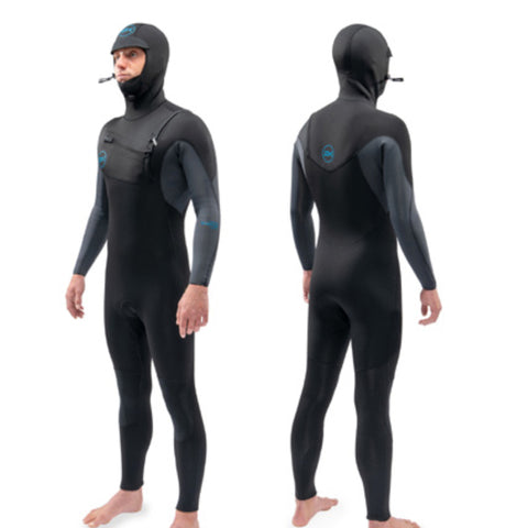 5/4/3 Dakine Mens Quantum Chest Zip Hooded Blk/Gry - Surf Ontario