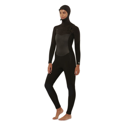 5/4mm SisstrEvolution 7 Seas Hood Chest Zip full - BLH black heather - Surf Ontario