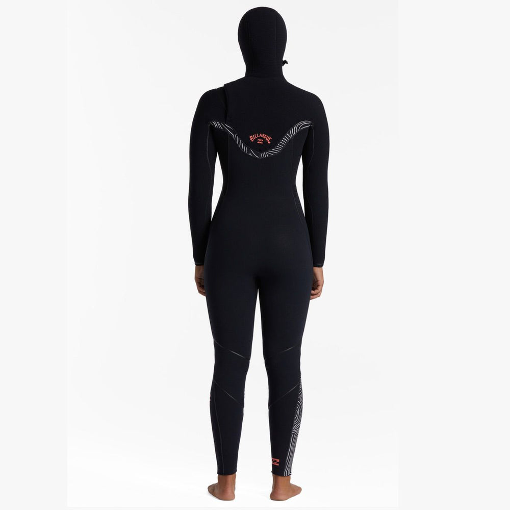 6/5 Women's Billabong Furnace Chest Zip Hooded Wetsuit