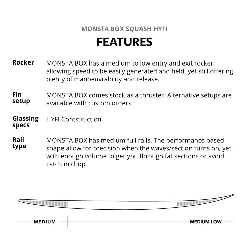 
                  
                    JS Industries - Monsta Box 6'2 Squash Tail HYFI Easy Rider FCS2
                  
                