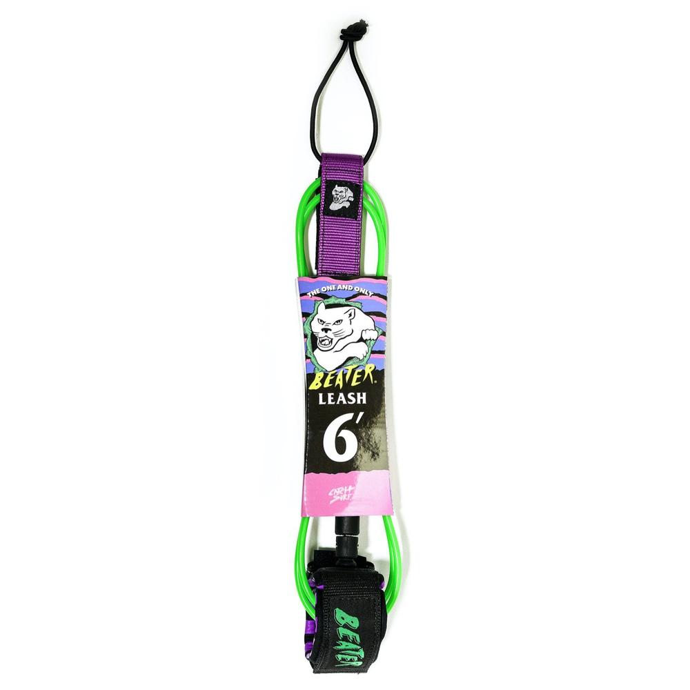 Leashes - Beater / Catch Surf - 6' Green/Purple