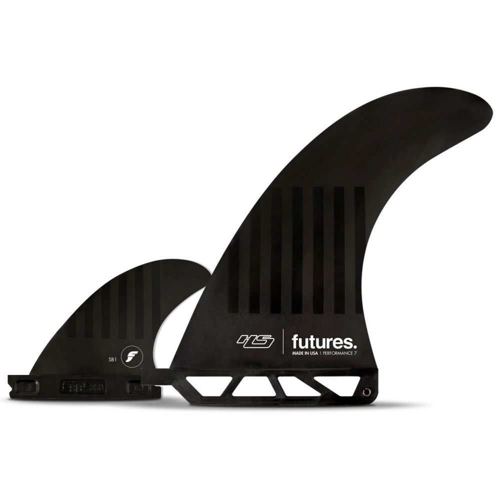
                  
                    Futures - 2 + 1 with 7" Centre Fin - Hayden Shapes 7" - C6 Black / Stripes
                  
                