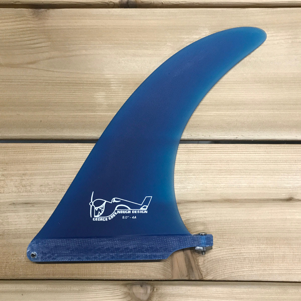 
                  
                    Greenough 4A Longboard Fin 8" - Translucent Blue
                  
                