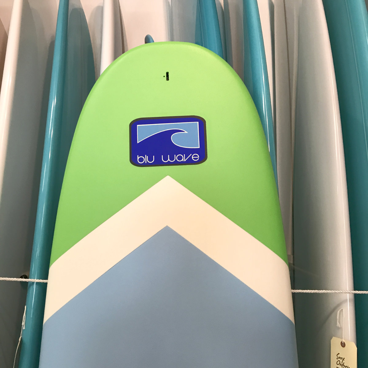
                  
                    Blu Wave - Lake Log Softy 7.0 Soft Top Surfboard - Lime/Blu
                  
                