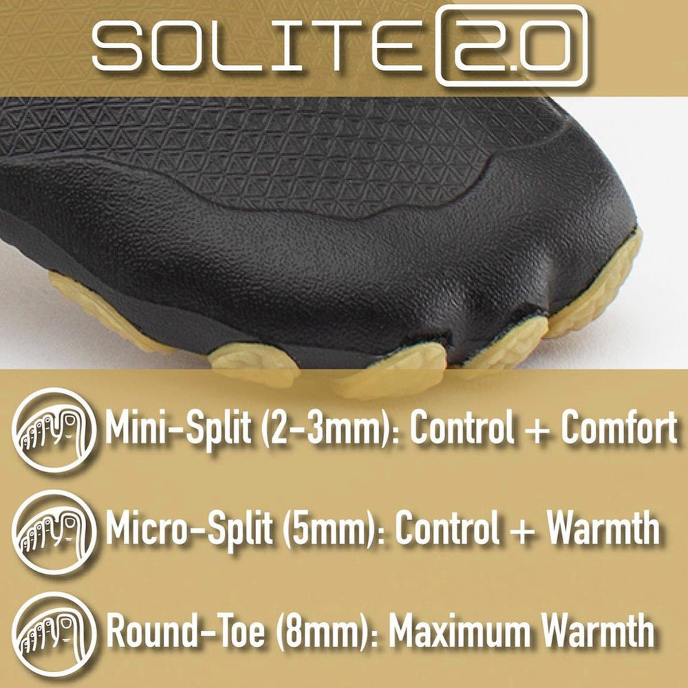 
                  
                    Booties 8mm SOLITE Custom 2.0 (Black/Red) - Includes 1mm Neoprene Heat Booster Socks
                  
                