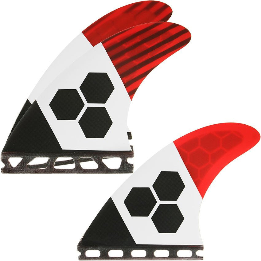 Futures THRUSTER - Channel Islands FUT-RTM-TECH2 3-fin (S) Red/Carbon/White TECH 2 Small