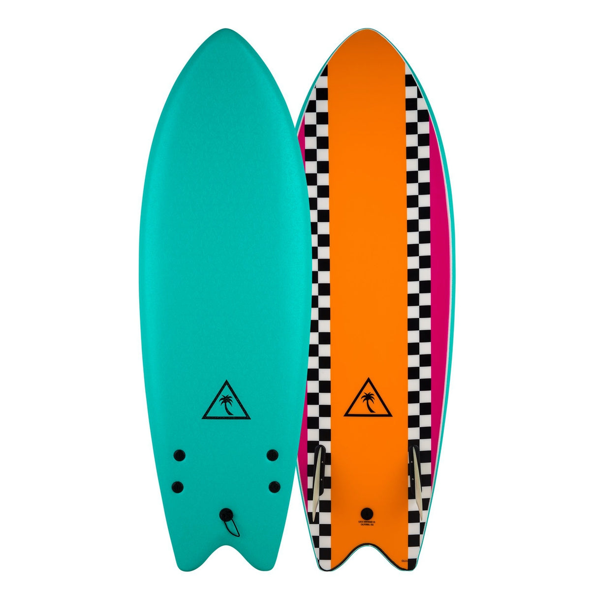 
                  
                    Catch Surf Heritage 5'6 Retro Fish - Twin Fin - Turquoise/Orange 20
                  
                