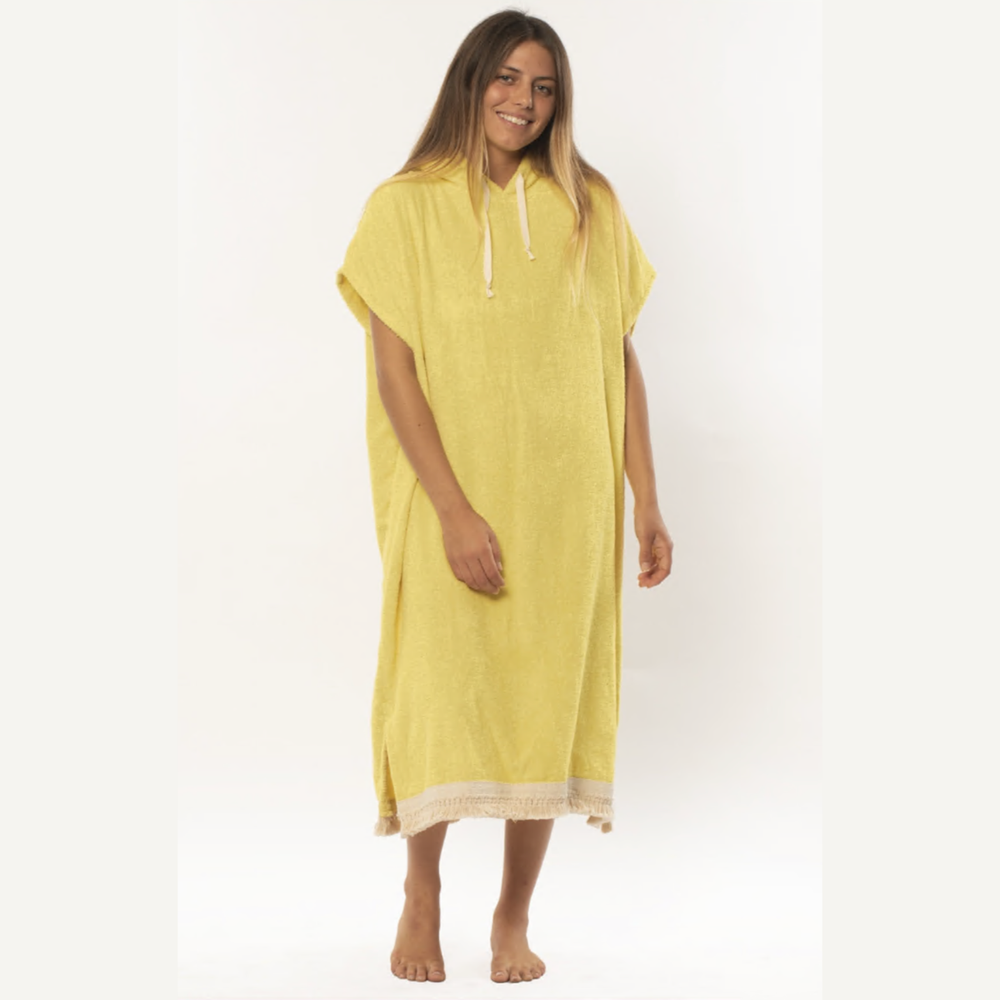 Hooded towelling top beach dress