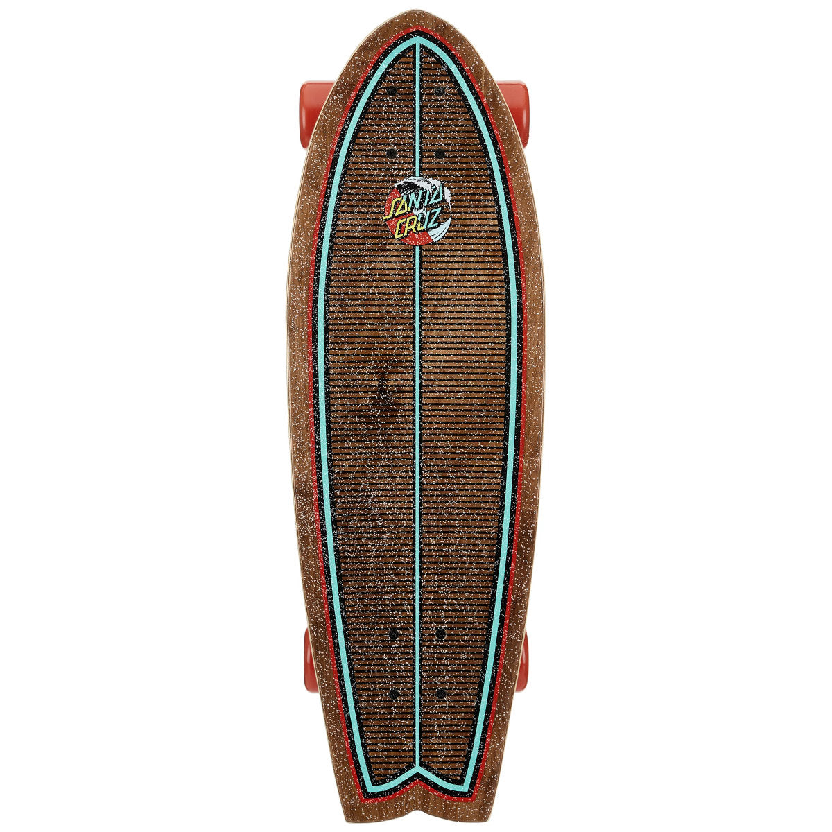 Santa Cruz - Classic Wave Splice Shark Complete - Cruiser Skateboard 8.8 x  27.7
