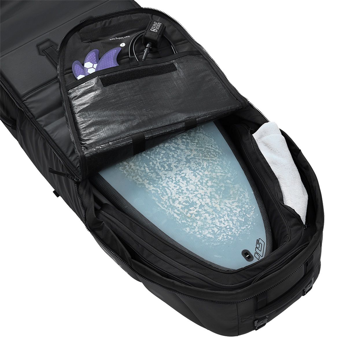 
                  
                    Db Surf Luggage - The Djärv Board Bag - The Coffin Surfbag - Black Out - 3 to 4 boards up to 6’6”
                  
                