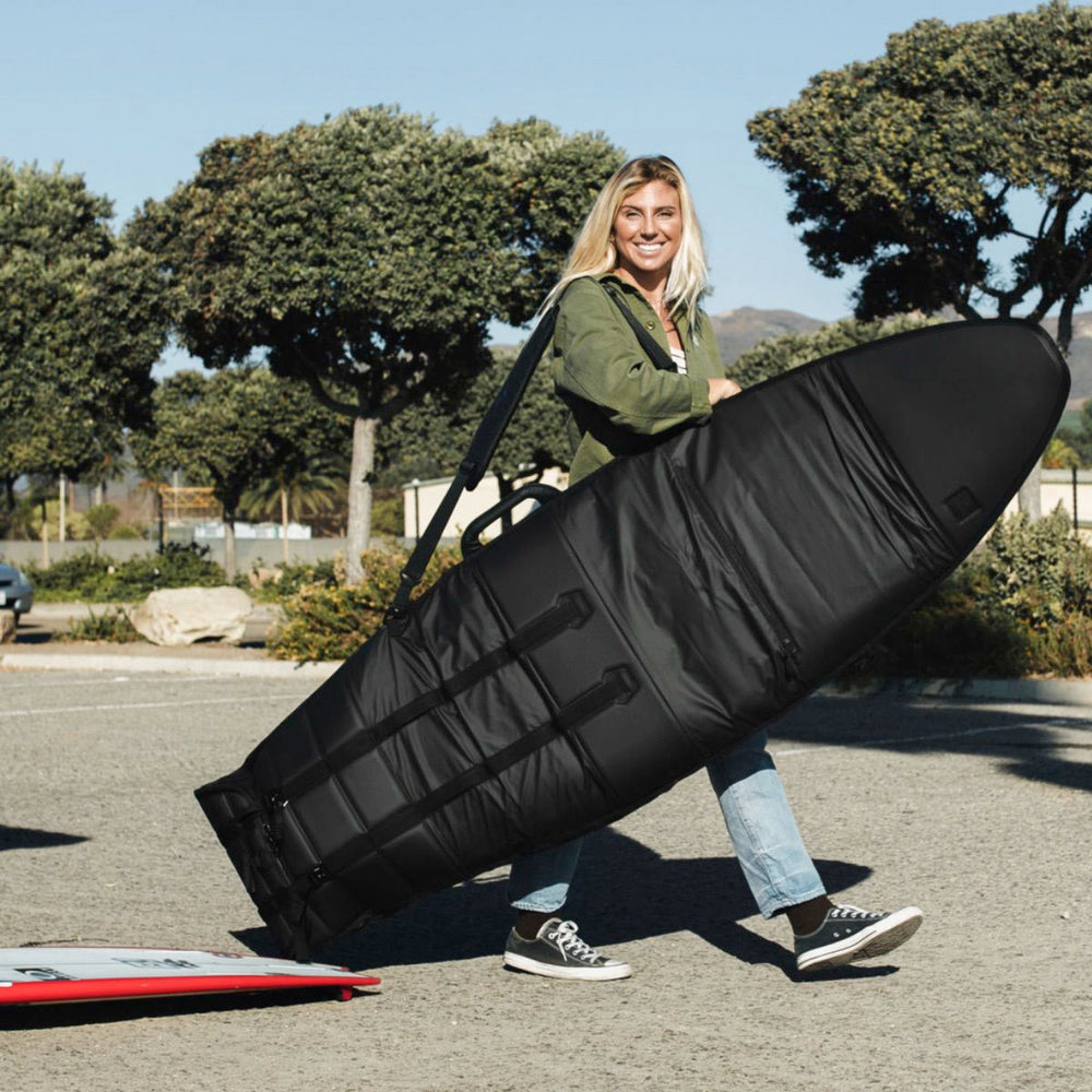 
                  
                    Db Surf Luggage - The Shelter Board Bag - The Single Surfbag, Black Out - Fits from 5’3” to 6’4”
                  
                