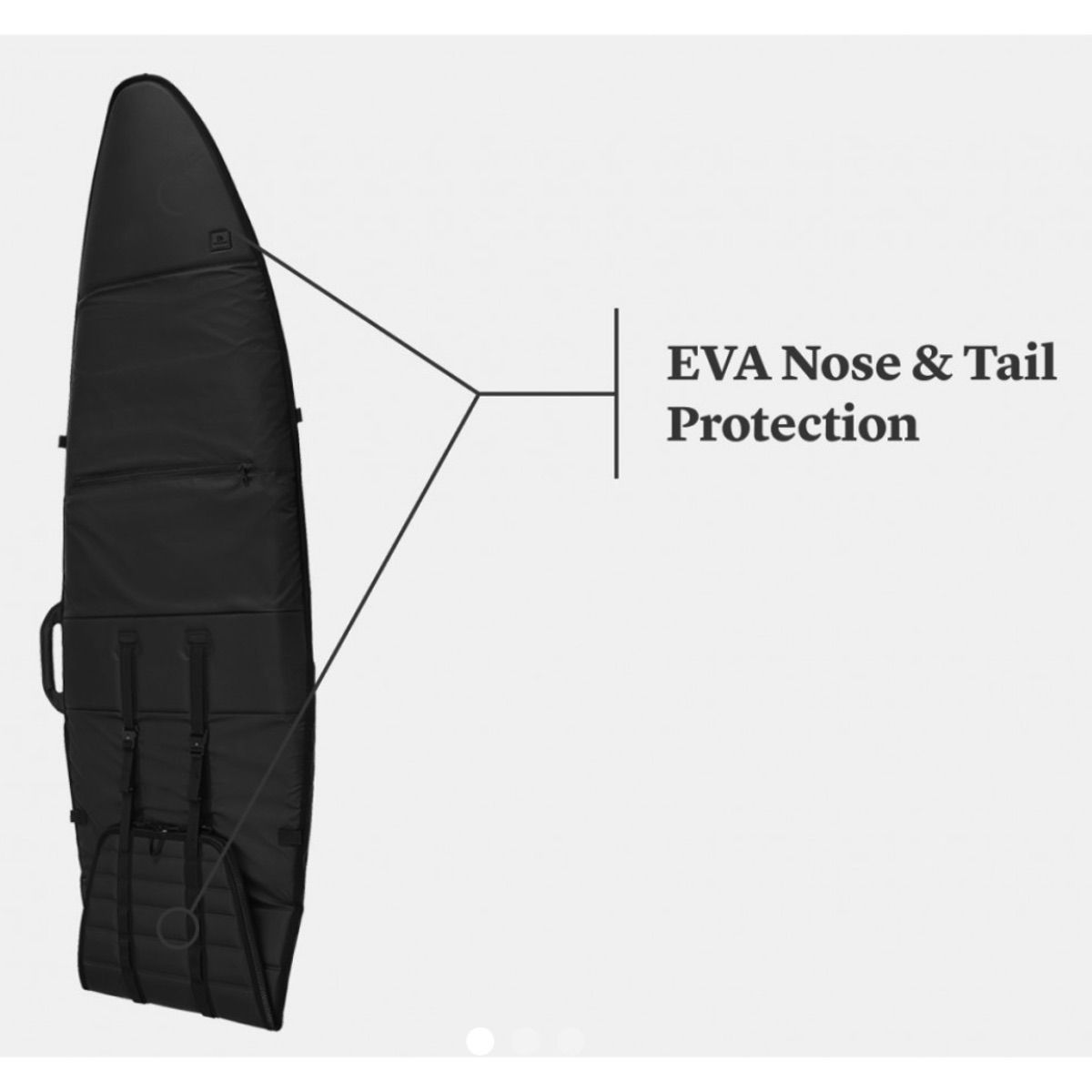 
                  
                    Db Surf Luggage - The Shelter Board Bag - The Single Surfbag, Black Out - Fits from 5’3” to 6’4”
                  
                