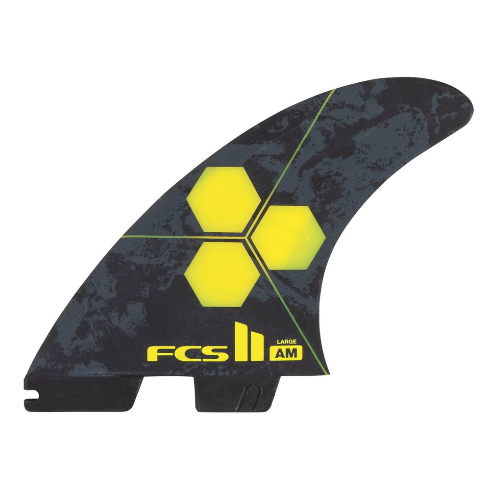 FCS II THRUSTER - AM PC Yellow Tri Fins - Large