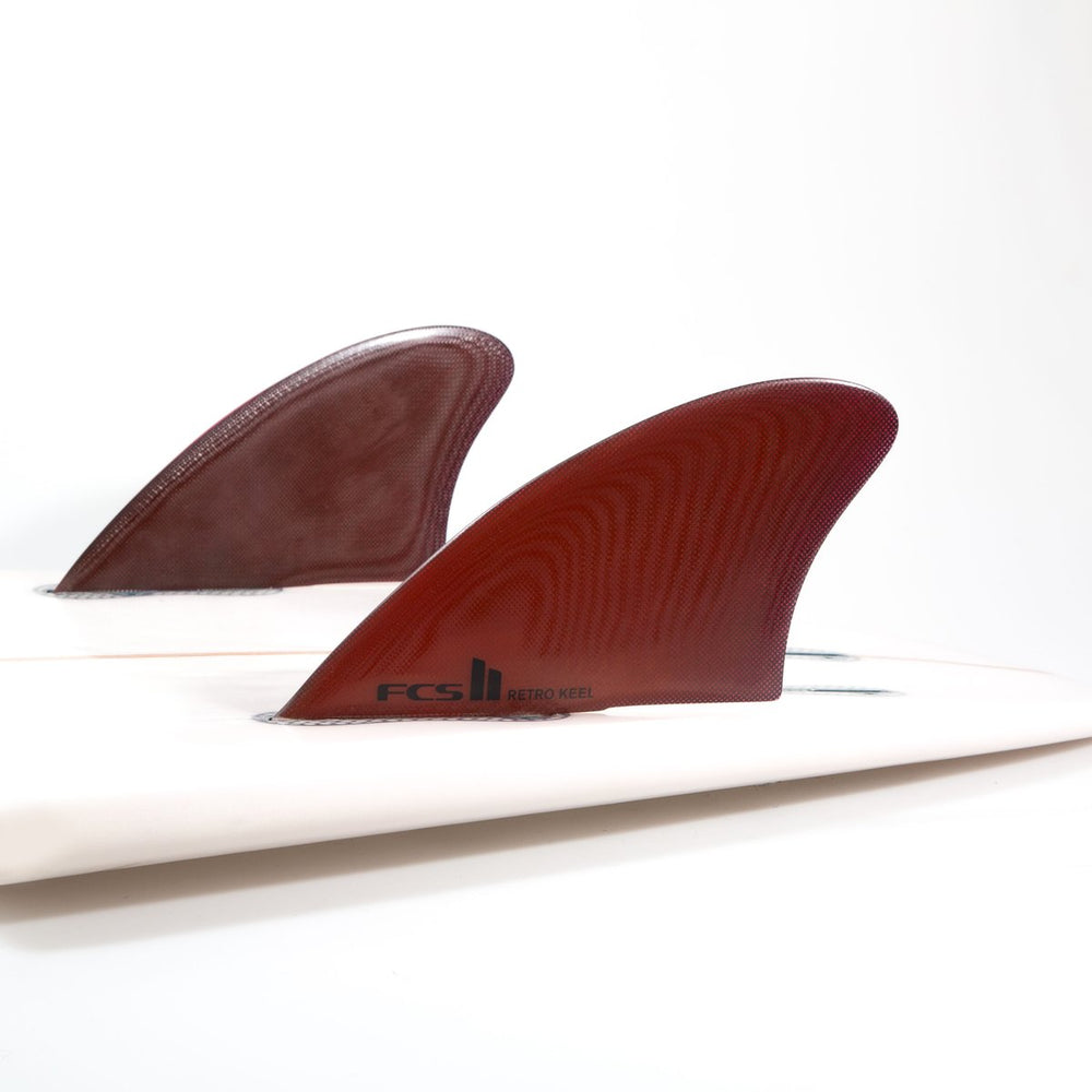 FCS II TWIN - Retro Keel PG Twin Fins - Red – Surf Ontario