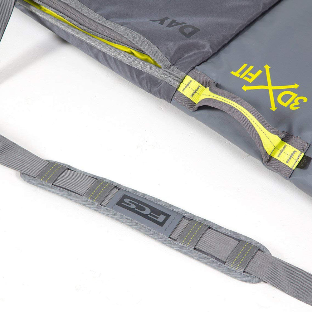 サーフィン・ボディボード FCS 3DxFit DAY LONG BOARD COVER 9.2 FCS board bag - 3DxFit Longboard Day Bag Cool Grey – Surf