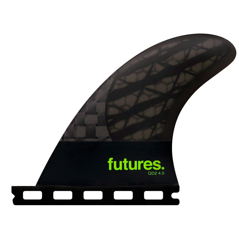 
                  
                    Futures QUAD REAR Blackstix 3.0 - Smoke/Light Green - QD2 4.0 80/20 - Medium
                  
                