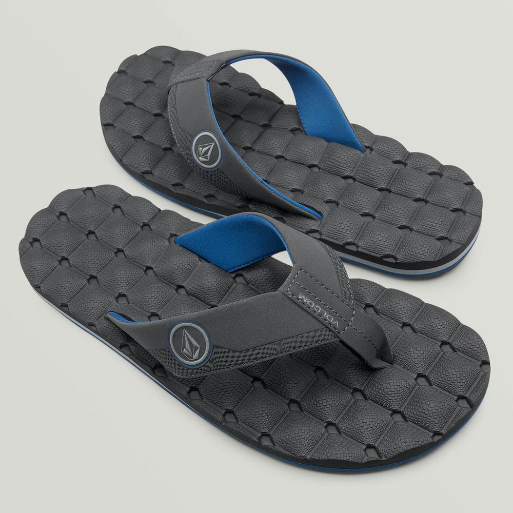 Flip Flops / Sandals - Volcom Recliner Sandals - Blue Combo