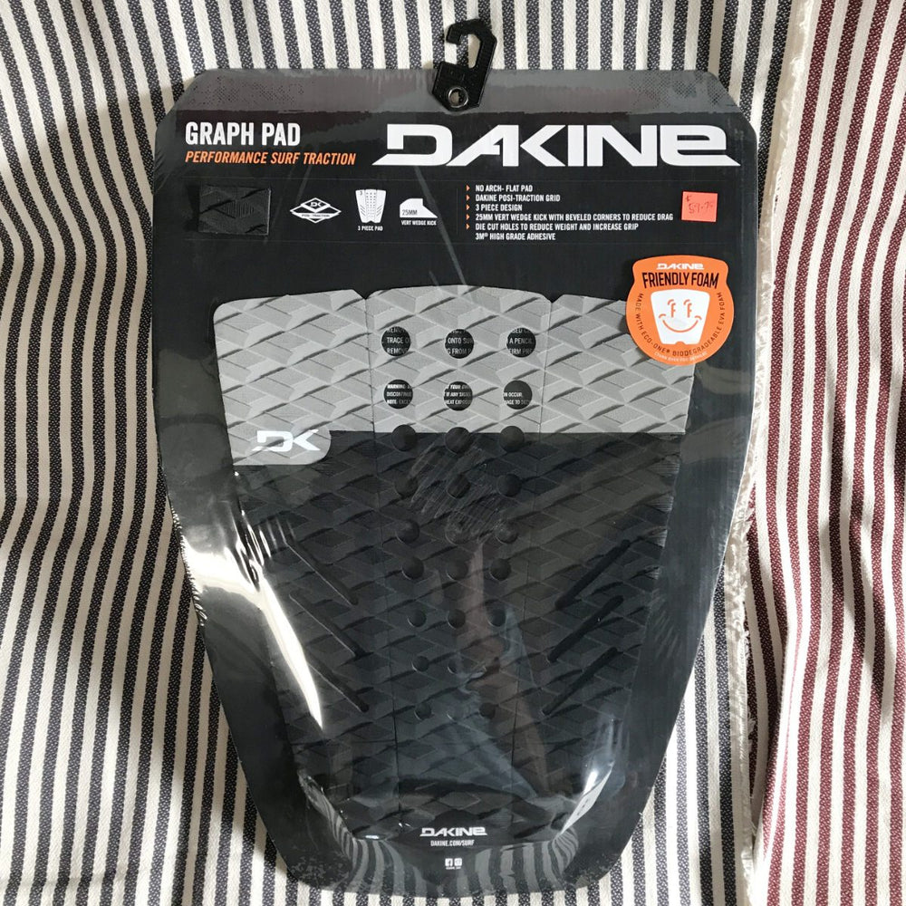 Deck pads - Dakine - Graph 3 Piece Flat Pad (Black) - Surf Ontario