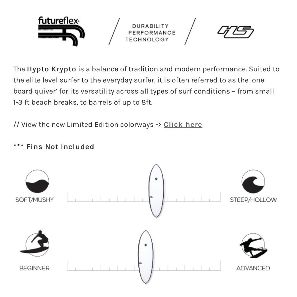 
                  
                    Haydenshapes Hypto Krypto 6'8  FF - 5 Future Fin - clear tint
                  
                