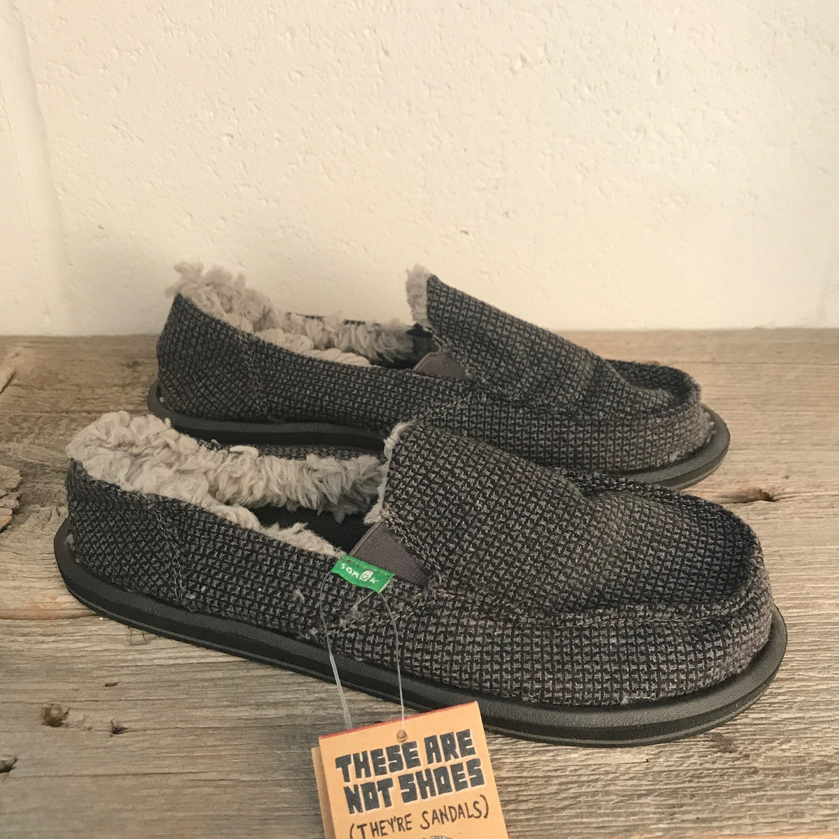 
                  
                    Womens Sanuks SNOWFOX CHILL grey textile - fuzz shoes
                  
                