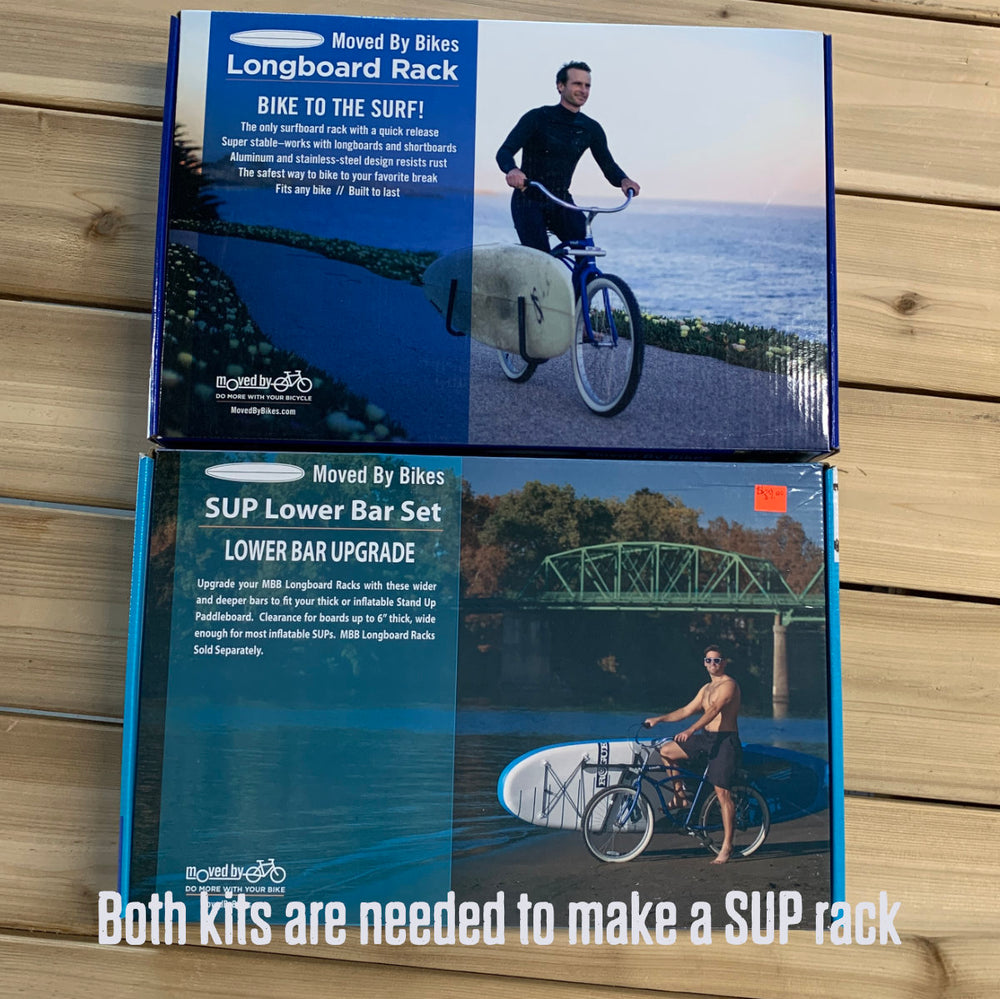 thumbnail image 2 of MBB Bicycle Surfboard Rack - Quick Release Bars For Longboards, Shortboards & SUPs 2 of 4