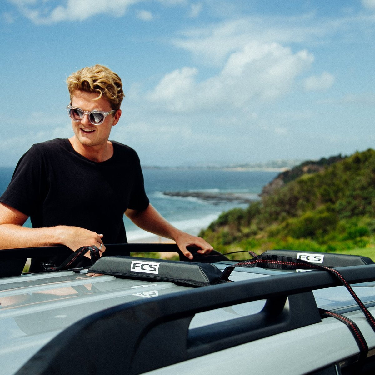 Ho Stevie Surfboard On Roof Rack Subaru Roof Rack Pads Surfboard