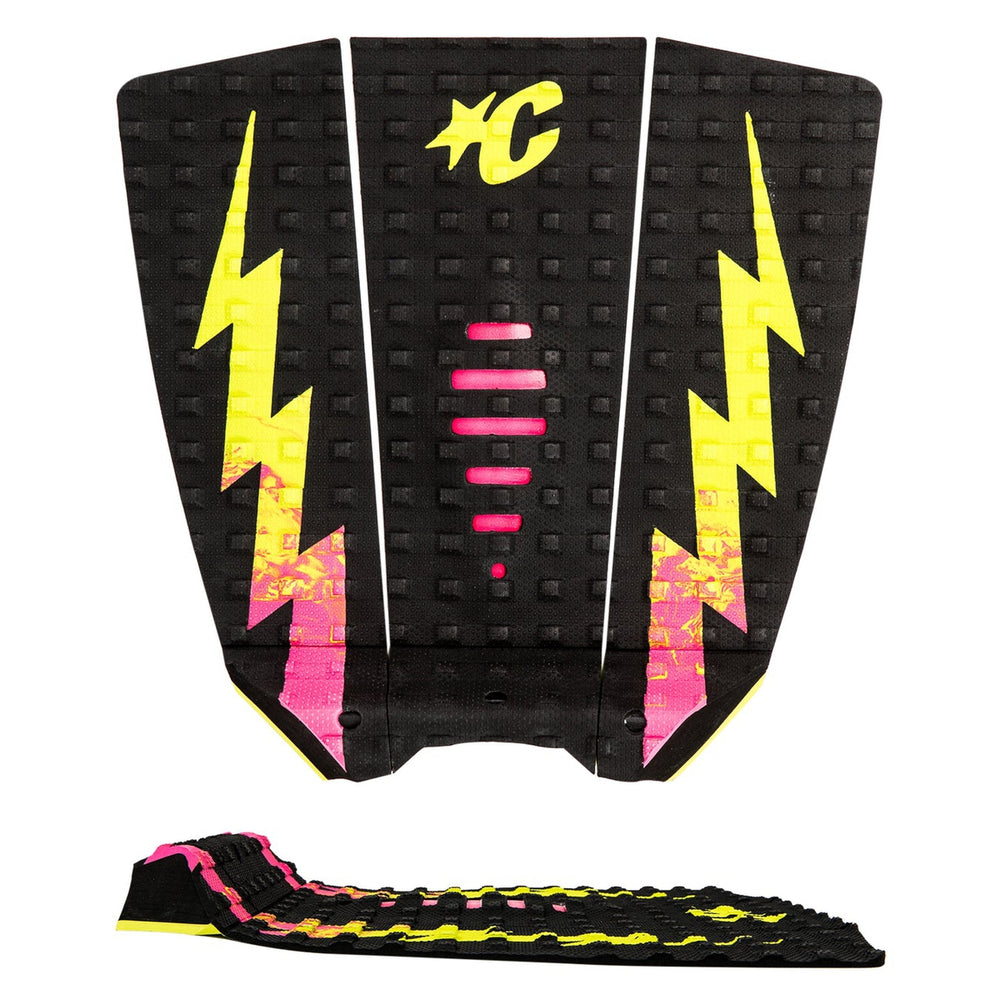 Deck pads - Creatures of Leisure - Mick 'Eugene' Fanning Lite : Black Pink Fade Lime