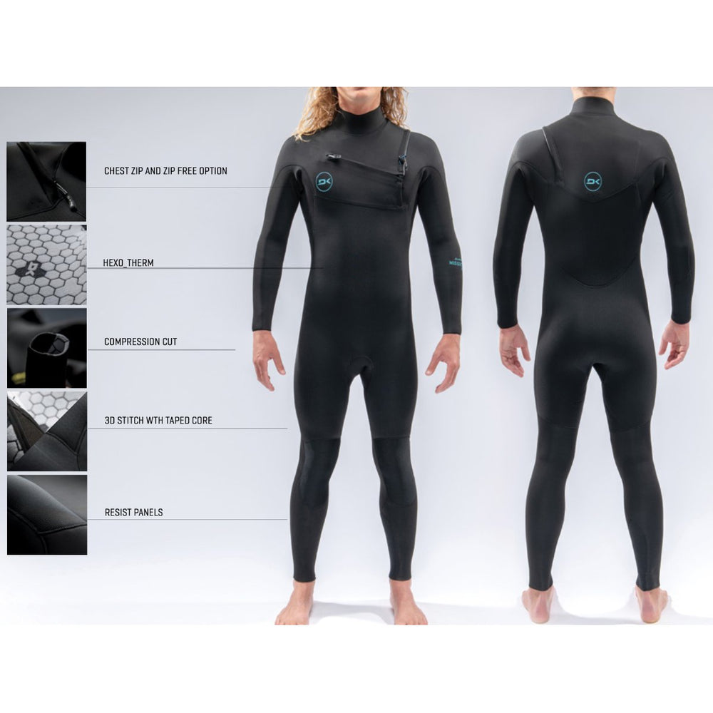 2mm Dakine Womens Mission L/S Spring Suit Blk/Blu