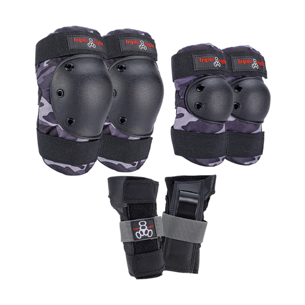 Protective Gear (Skate) - T8 - Saver High Impact 3 pack - Charcoal Camo
