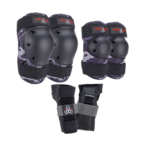 Protective Gear (Skate) - T8 - Saver High Impact 3 pack - Charcoal Camo