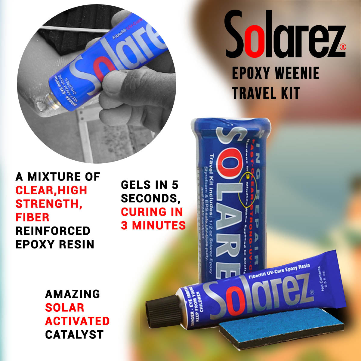 
                  
                    Ding Repair - Epozy Solarez 0.5 oz tube (EPS safe)
                  
                