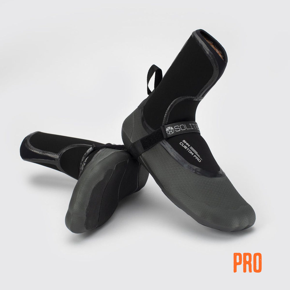 
                  
                    Booties 5mm SOLITE Custom Pro (Black/Gray) - Includes Heat Booster Socks
                  
                